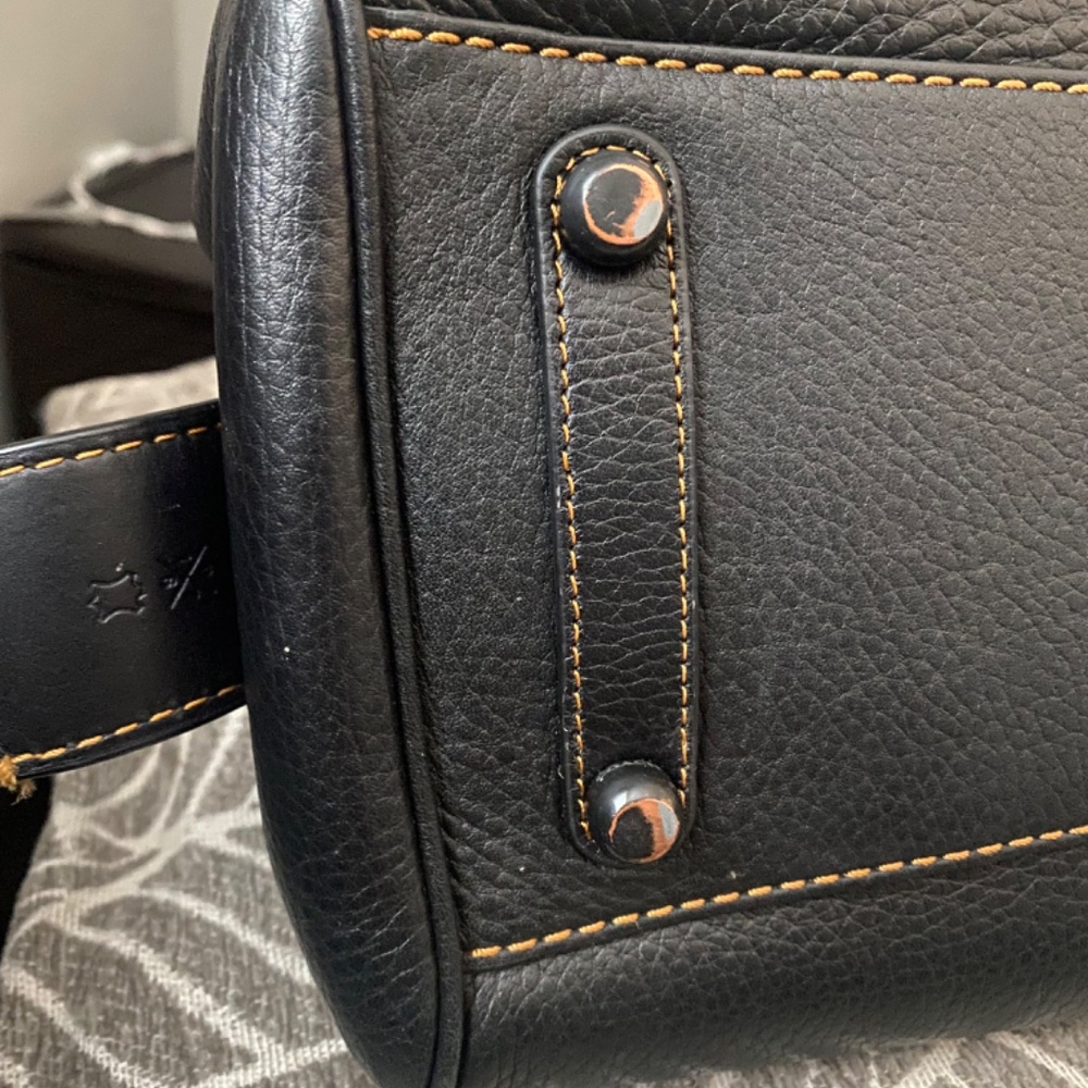 Coach Black Leather Rogue 1941 Satchel - Picture 11 of 16